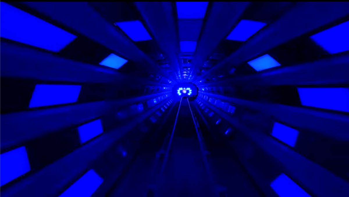 Disney World - Space Mountain's iconic hyperspace tunnel