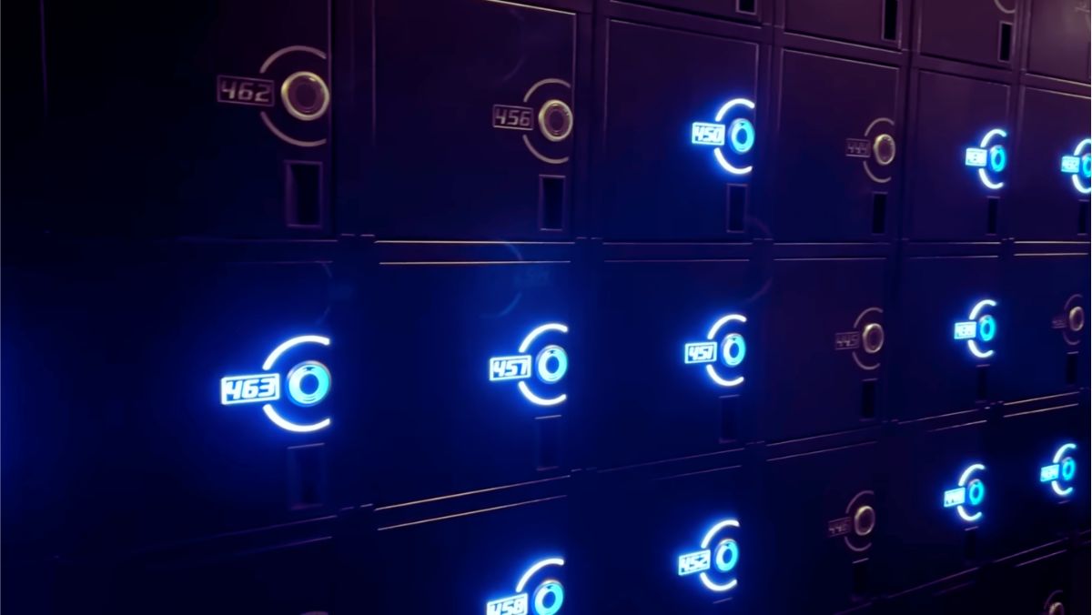 The Lockers in Tron Lightcycle Run